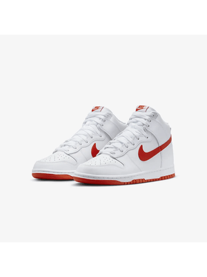 NIKE DUNK HIGH WHITE PICANTE RED